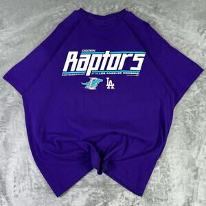Ogden Raptors Of The Los Angeles Dodgers Purple Graphic T-shirt Size XL